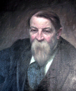 Franz Hoffmann-Fallersleben. Gemälde von Heinrich Hellhoff (1912)